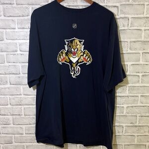 Reebok Florida Panthers hockey McCabe 24 T-shirt size 2 XL navy blue